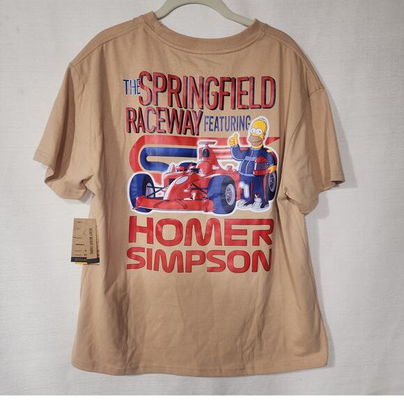 Homer Simpsons racing shirt men's Large NWT - Picture 2 of 6